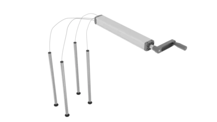 Hydrauliczna regulacja wysokości stołu na korbę RA Construction