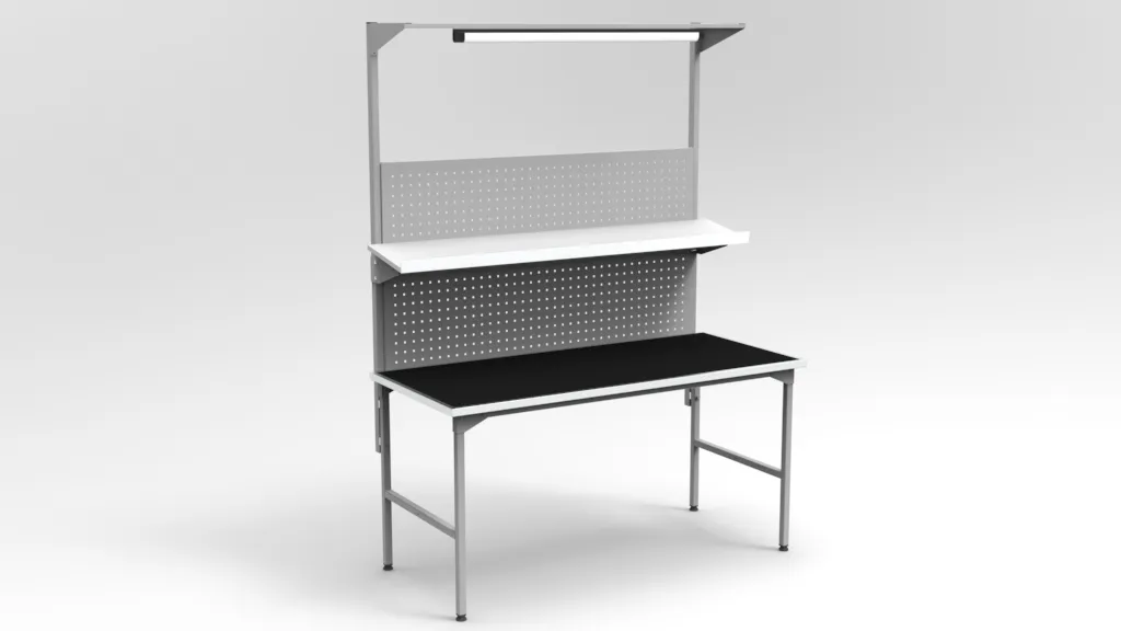 Stół montażowy z podwójną tablicą narzędziową RA Construction EC-3-0009