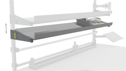 Półka z regulacją kąta 120x30 cm