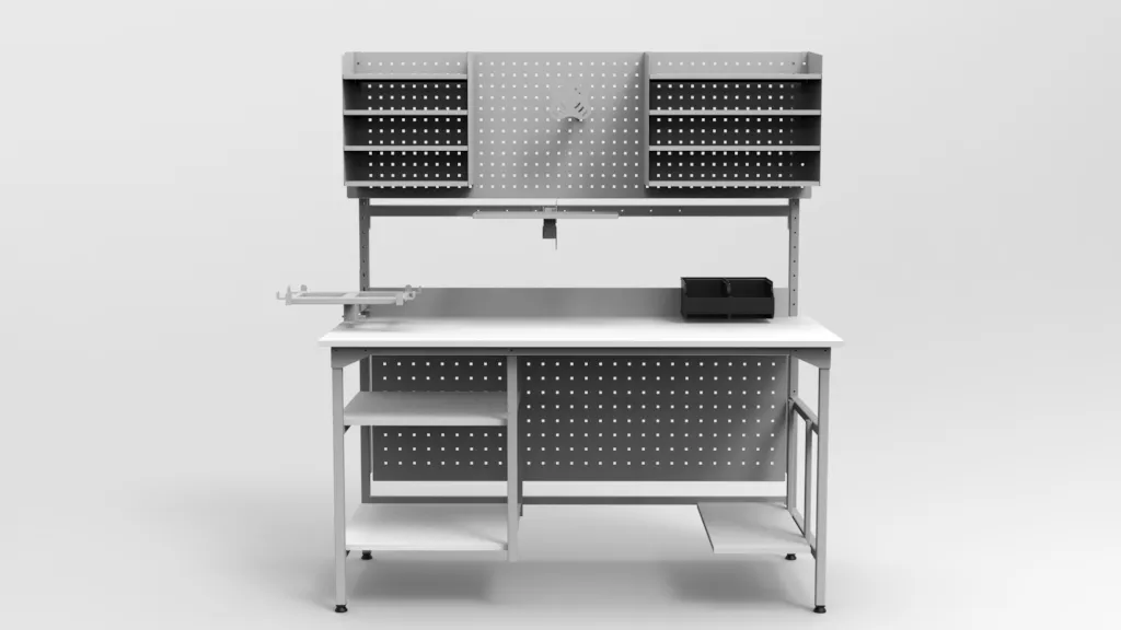 stół pakowniczy z półkami PC-3-0008-2