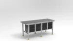 stół ślusarski z metalowym blatem sc-3-0006