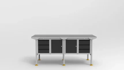 stół ślusarski z metalowym blatem sc-3-0006-2