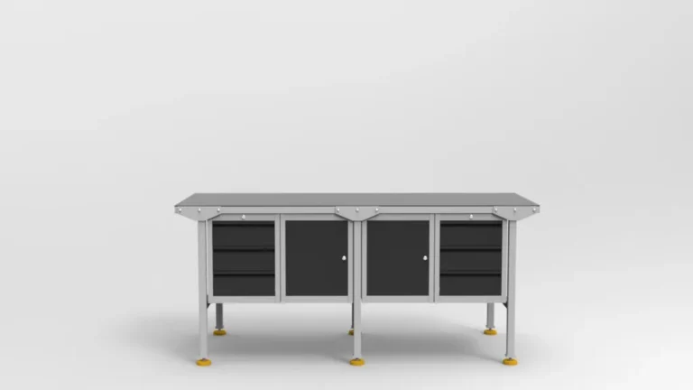 stół ślusarski z metalowym blatem sc-3-0006-2