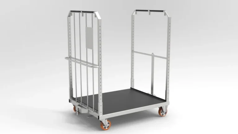 wózek transportowy z pasami zabezpieczającymi RA Construction