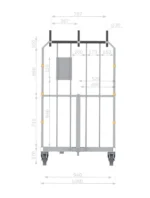 Wózek transportowy z pasami zabezpieczającymi - obrazek 2