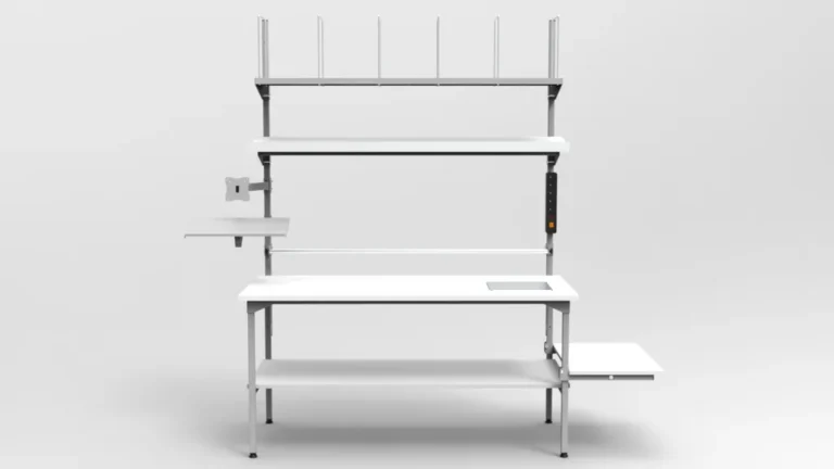 Stół do pakowania 160×70 cm z wagą w blacie RA Construction PC-3-0004-front