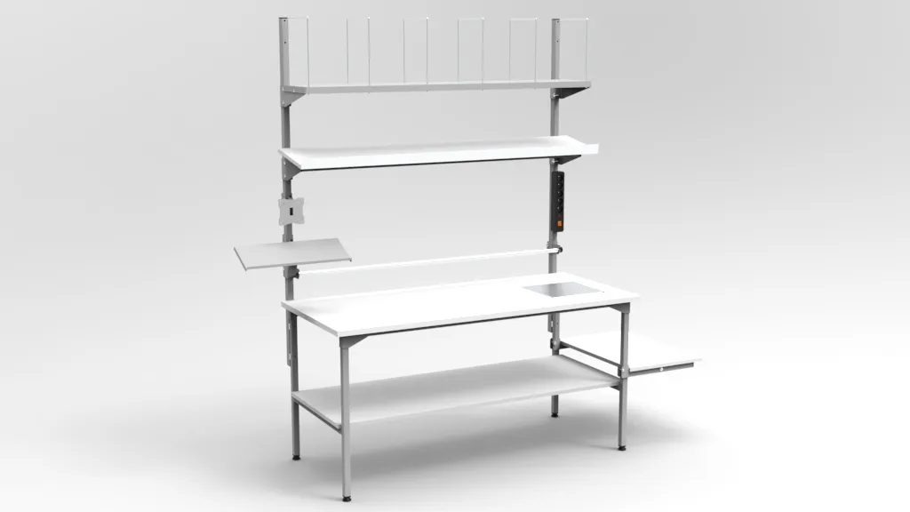 Stół do pakowania 160×70 cm z wagą w blacie RA Construction PC-3-0004