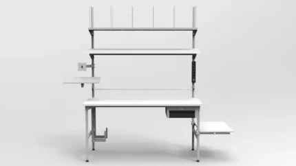 Stół do pakowania z uchwytem na kamerę 160x70 cm RA Construction PC-3-0005-front